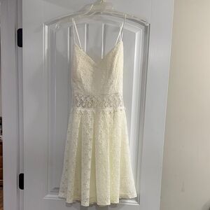 Papaya Elegant Cream Lace Dress